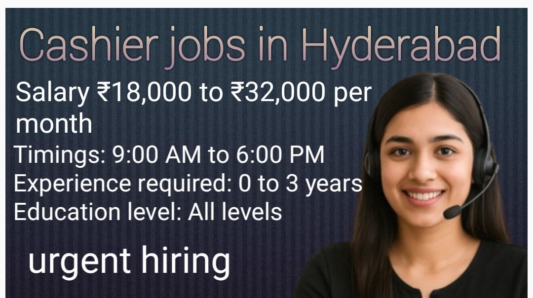 Cashier jobs in Hyderabad