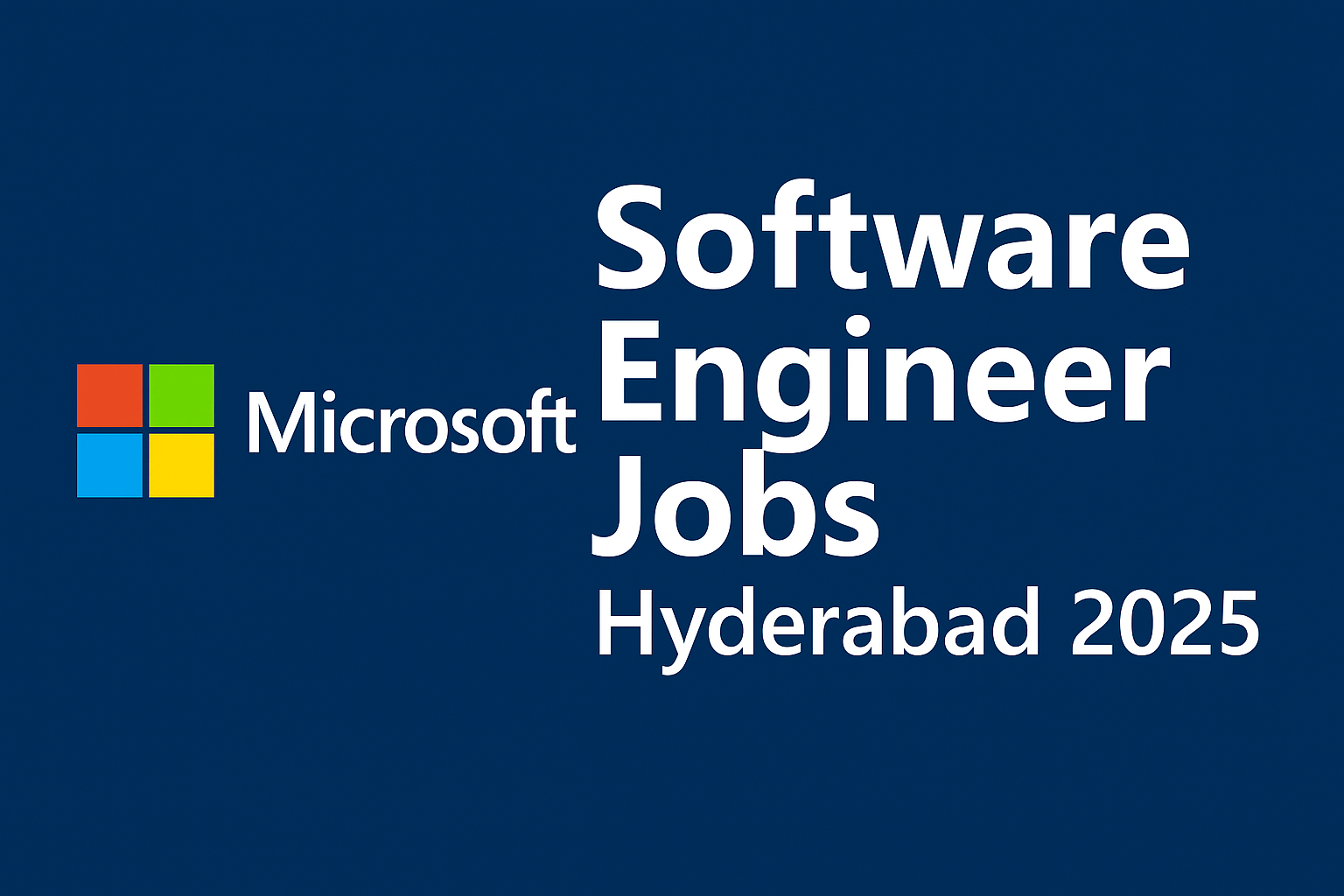 Microsoft Software Engineer Jobs in Hyderabad 2025