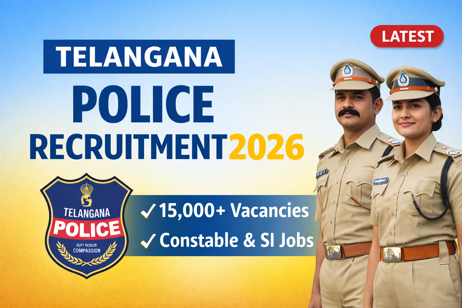 Telangana Police recruitment 2026